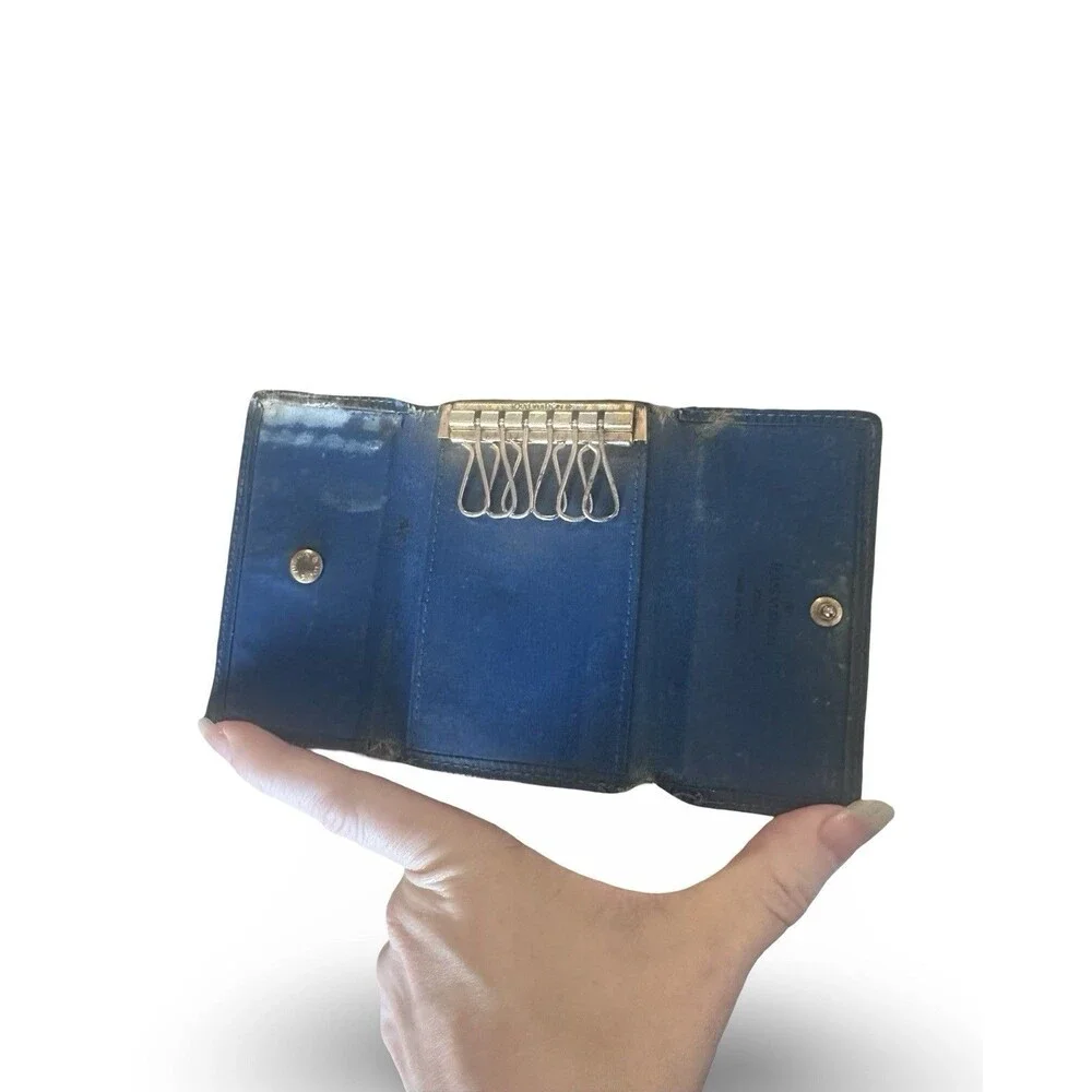Louis Vuitton Authentic TWO Epi Leather Wallet Set Brown-Blue